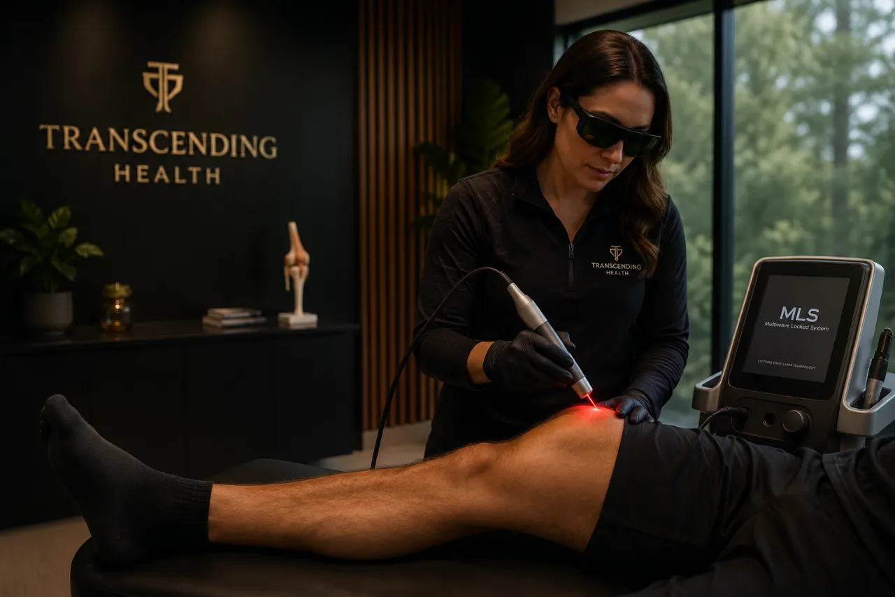 Orthopedic laser therapy at Transcending Health for clients from Ivy, VA