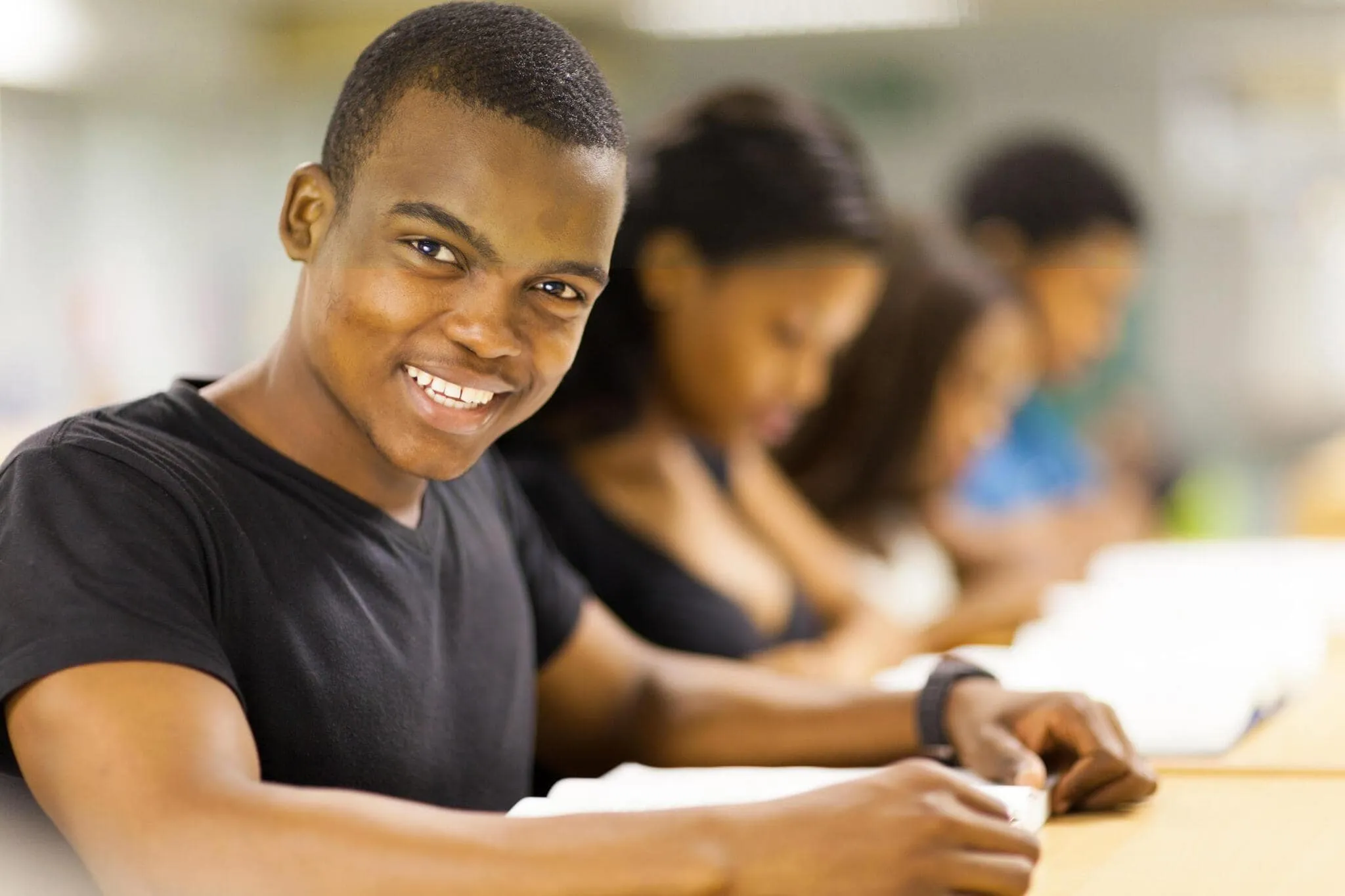 College students in classroom
