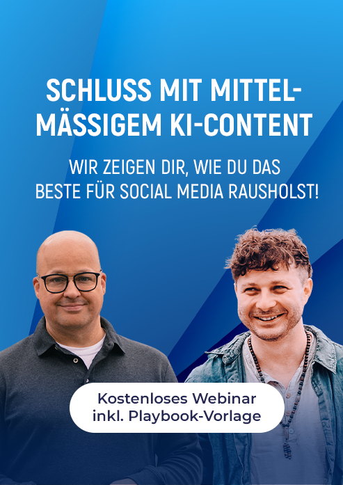 Tom Noeding und Milan Akkerman, die Referenten des kostenlosen KI-Webinars von Social DNA