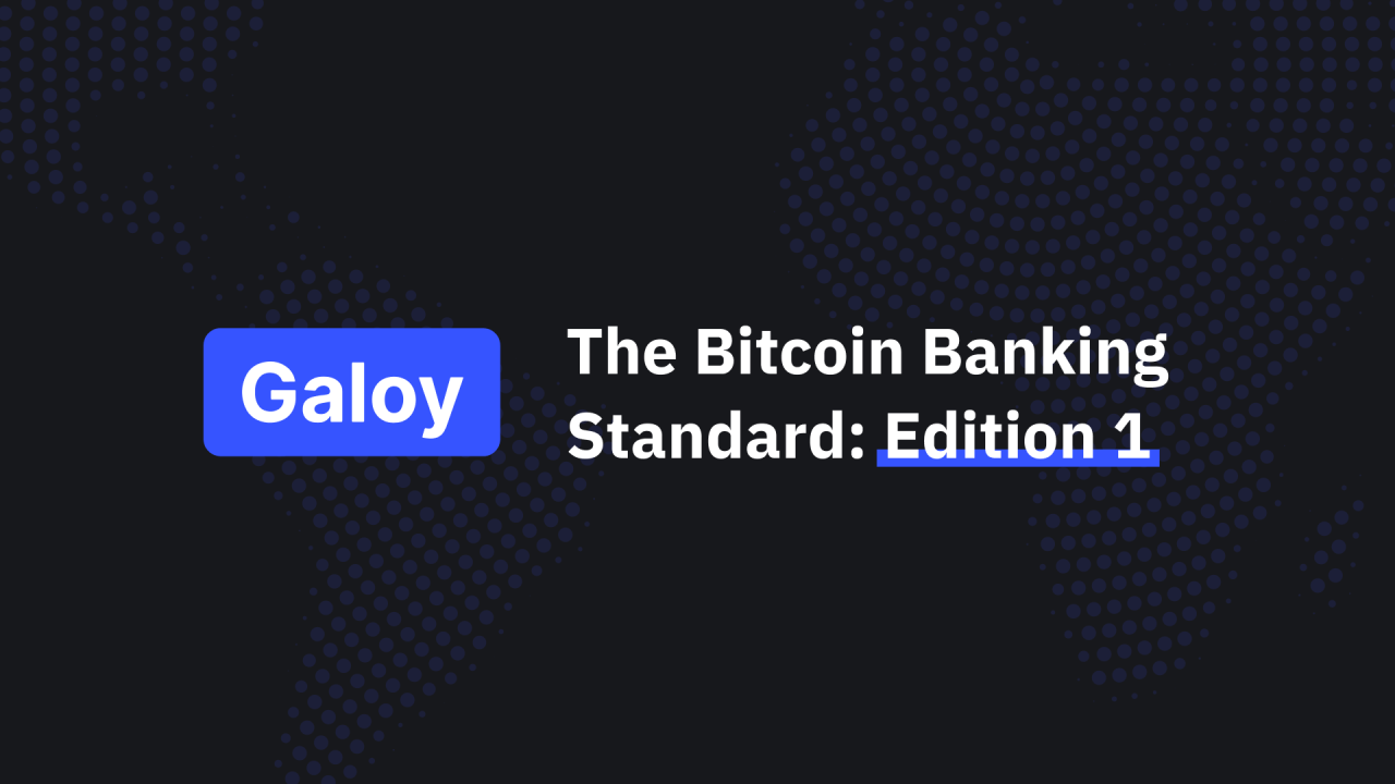 The Bitcoin Banking Standard: Edition 1