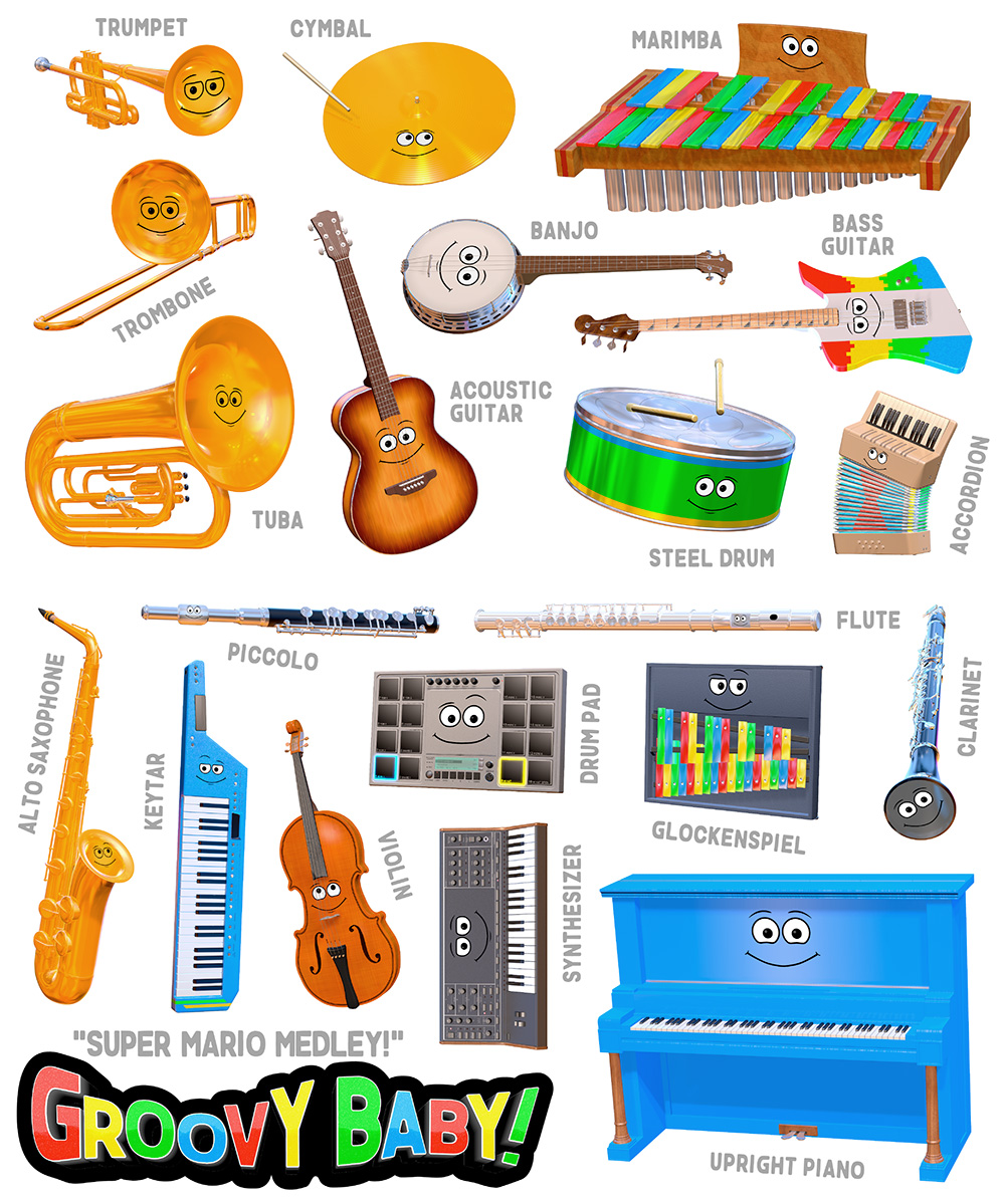 "Super Mario medley!" Sticker Sheet