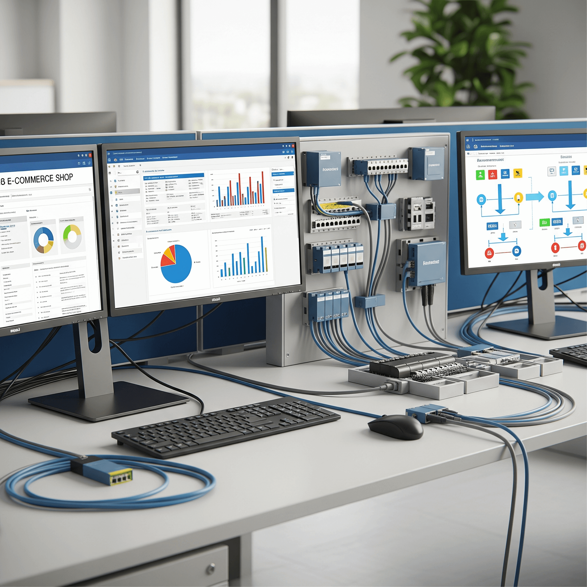 Symbol für die nahtlose Integration in bestehende Systeme wie ERP oder CRM.