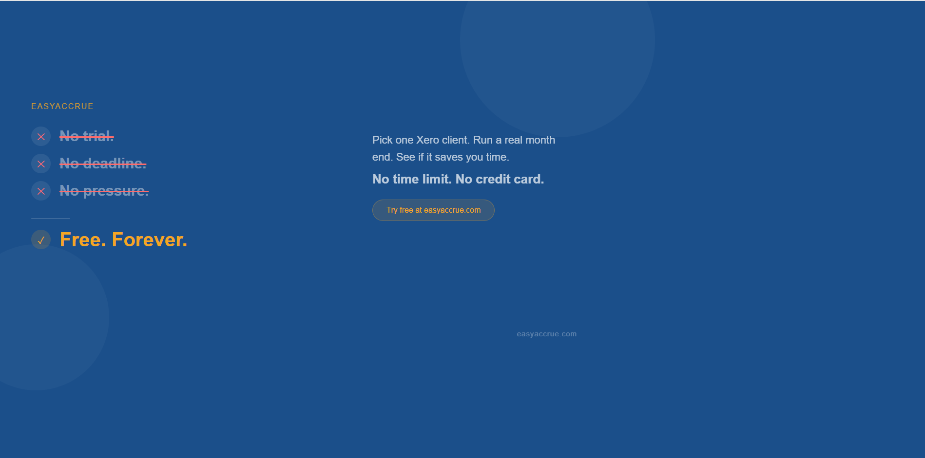 Why Xero accounting practices love EasyAccrue's free forever version