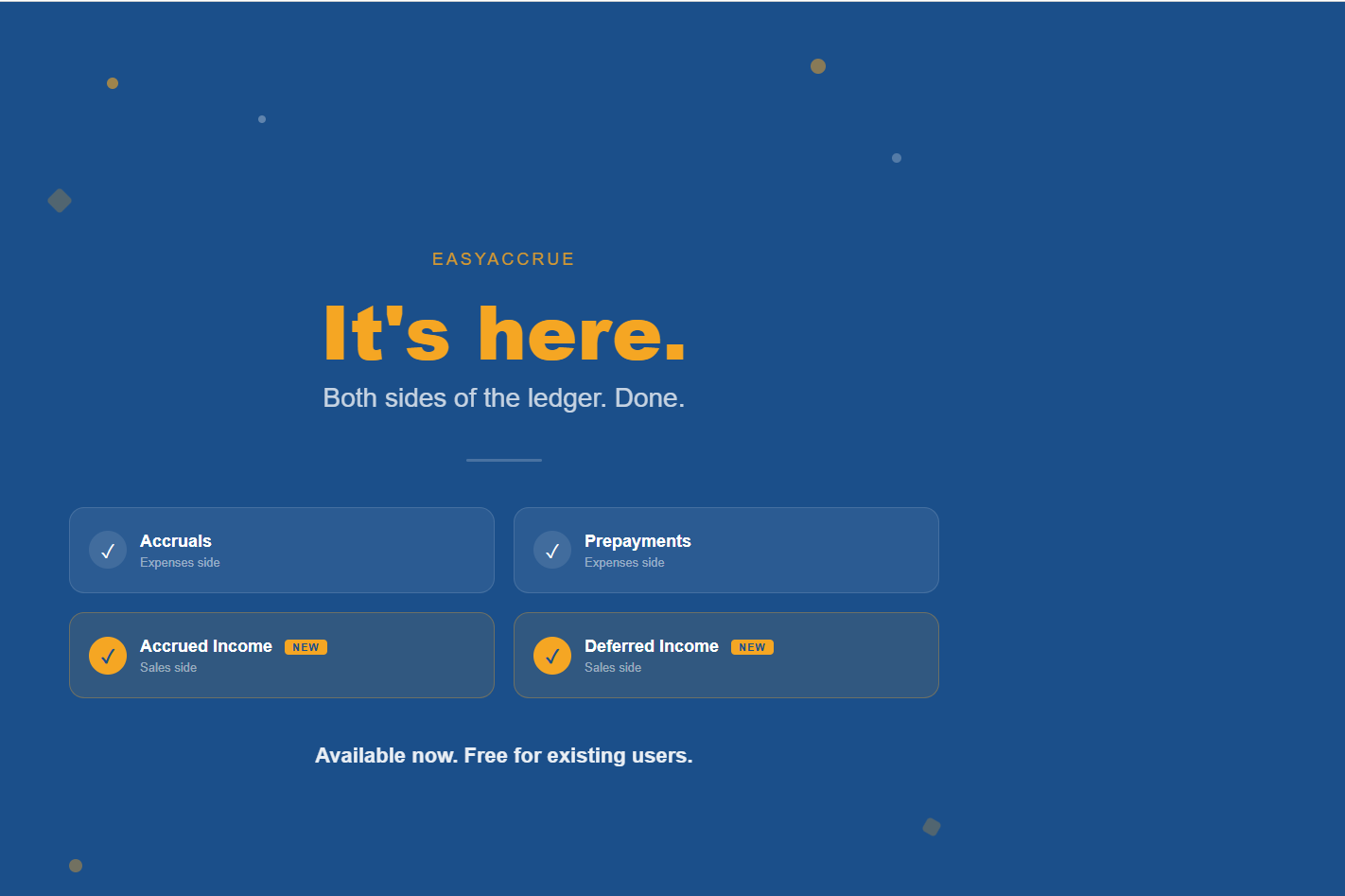 Introducing accrued income and deferred income in EasyAccrue!