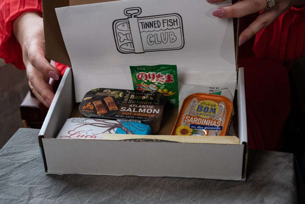 Tinned Fish Club July 2023 gift box