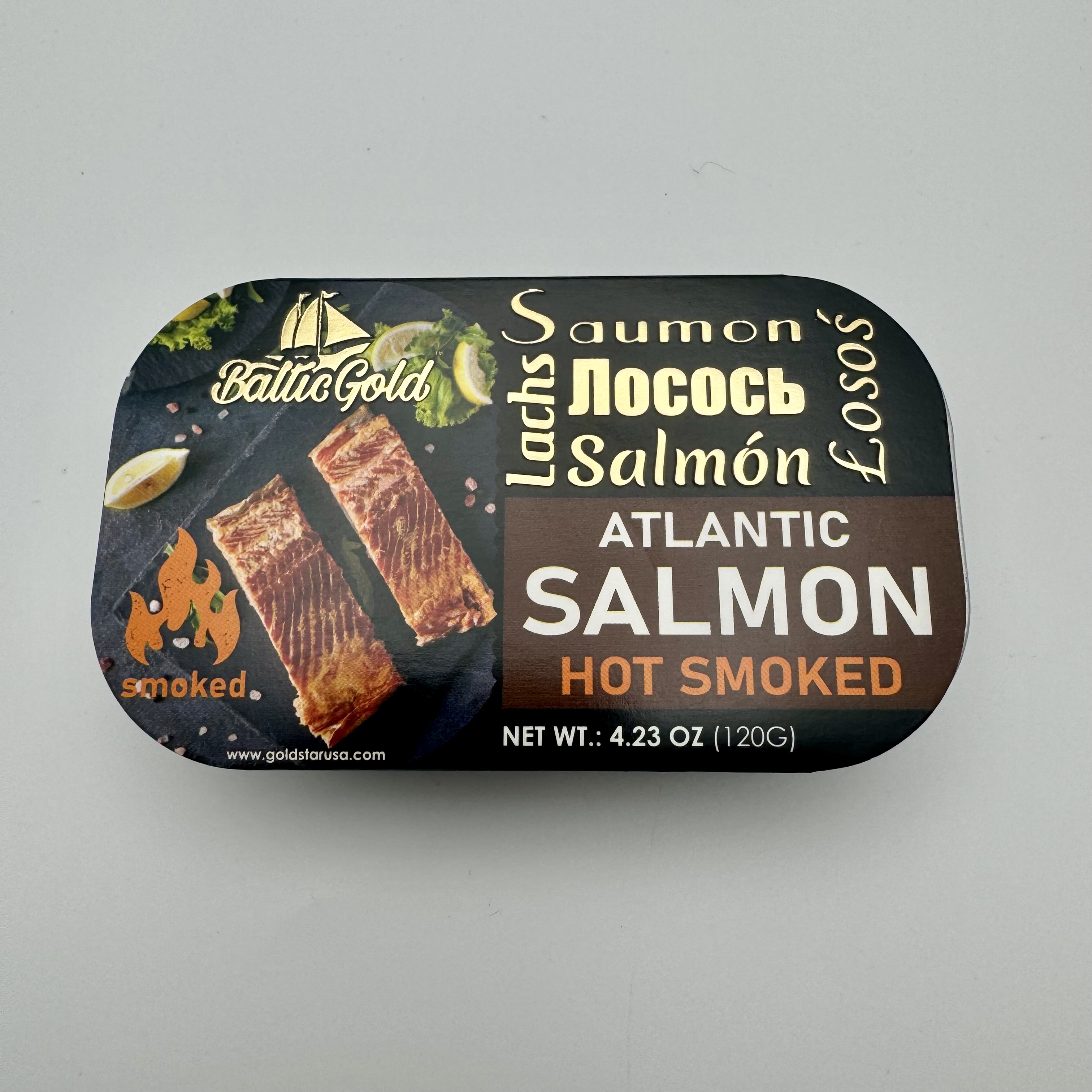 Baltic Gold hot smoked Atlantic salmon