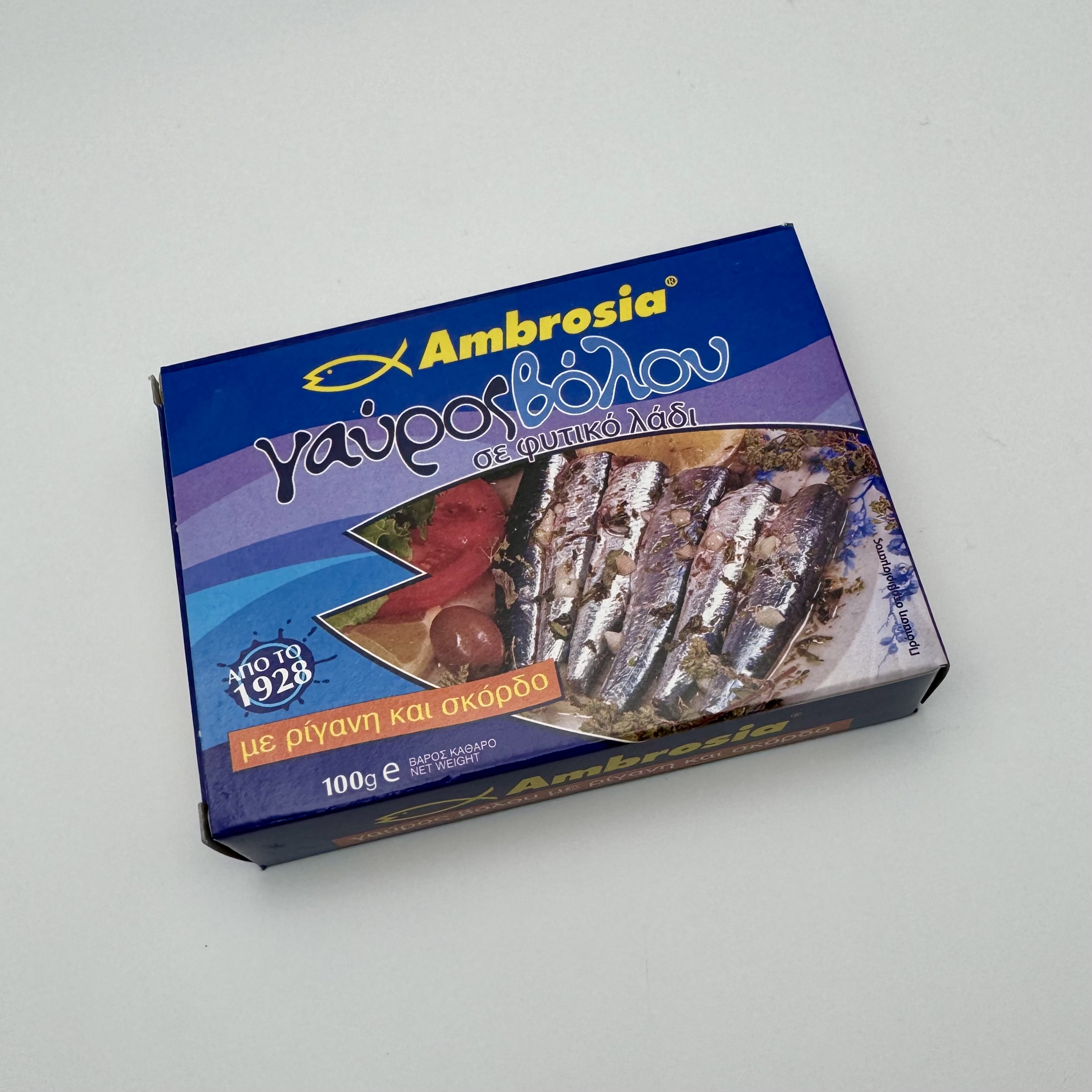 Ambrosia anchovies with oregano and garlic
