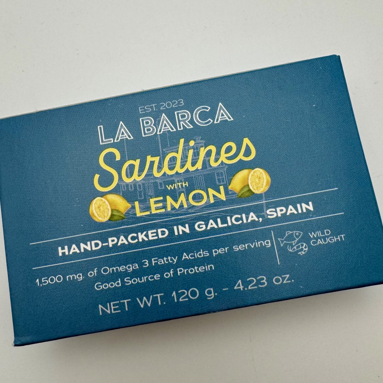 La Barca sardines in lemon