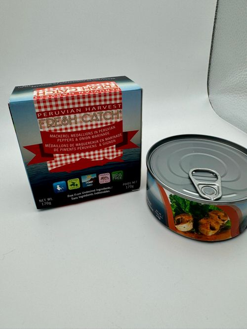 Peru tinned fish, peruvian mackerel recipe, Peruvian Harvest