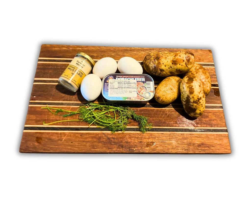 Cod Liver Potato Salad