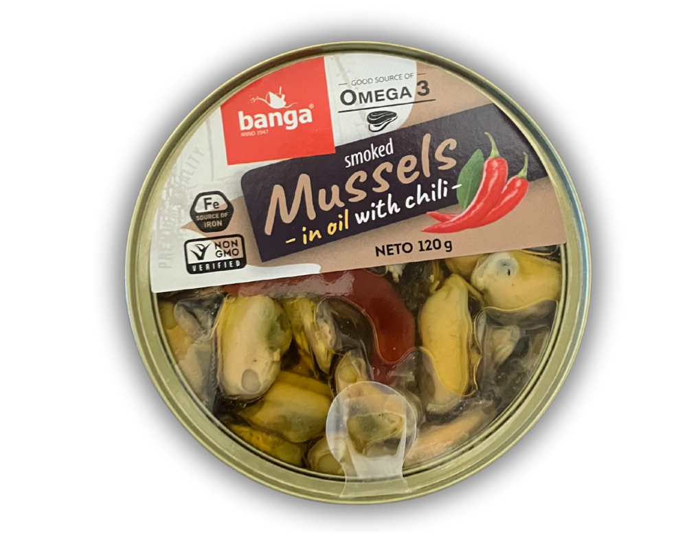 Banga Smoked Mussels in Chili Oil