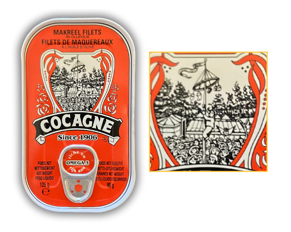 Cocagne Sardines and their Famous Logo