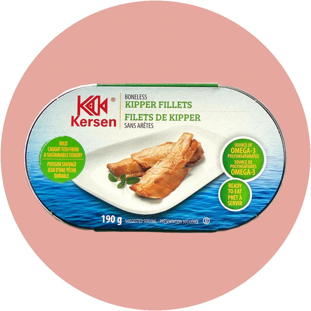 Kersen boneless kipper fillets tin from Nova Scotia