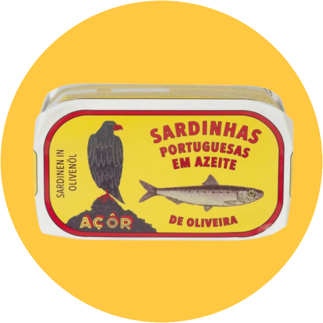 Açôr Portuguese sardines in olive oil tin
