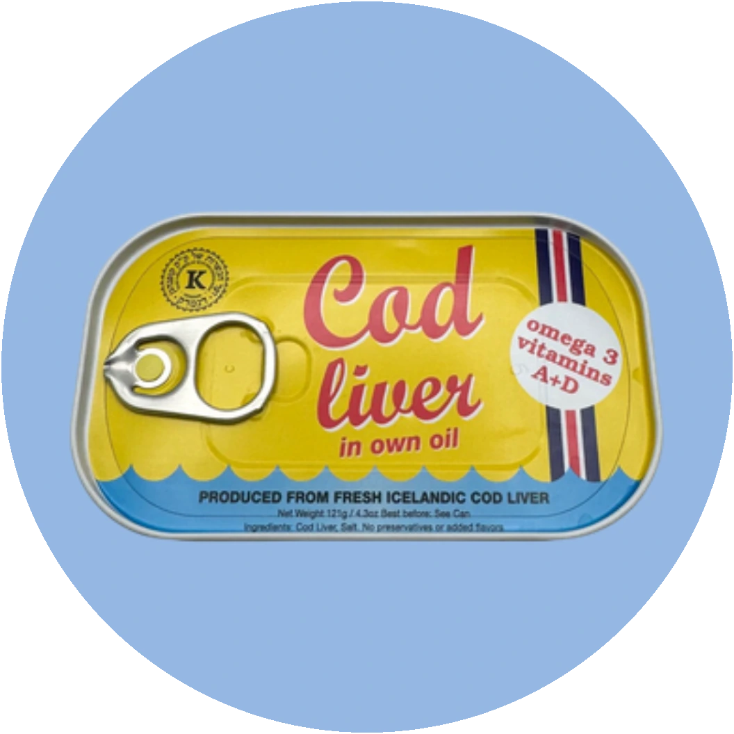 Threeline Icelandic cod liver in own oil tin