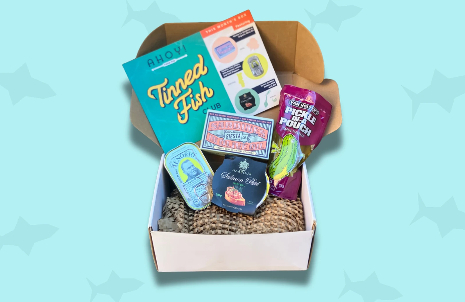 Tinned Fish Club September 2025 box contents