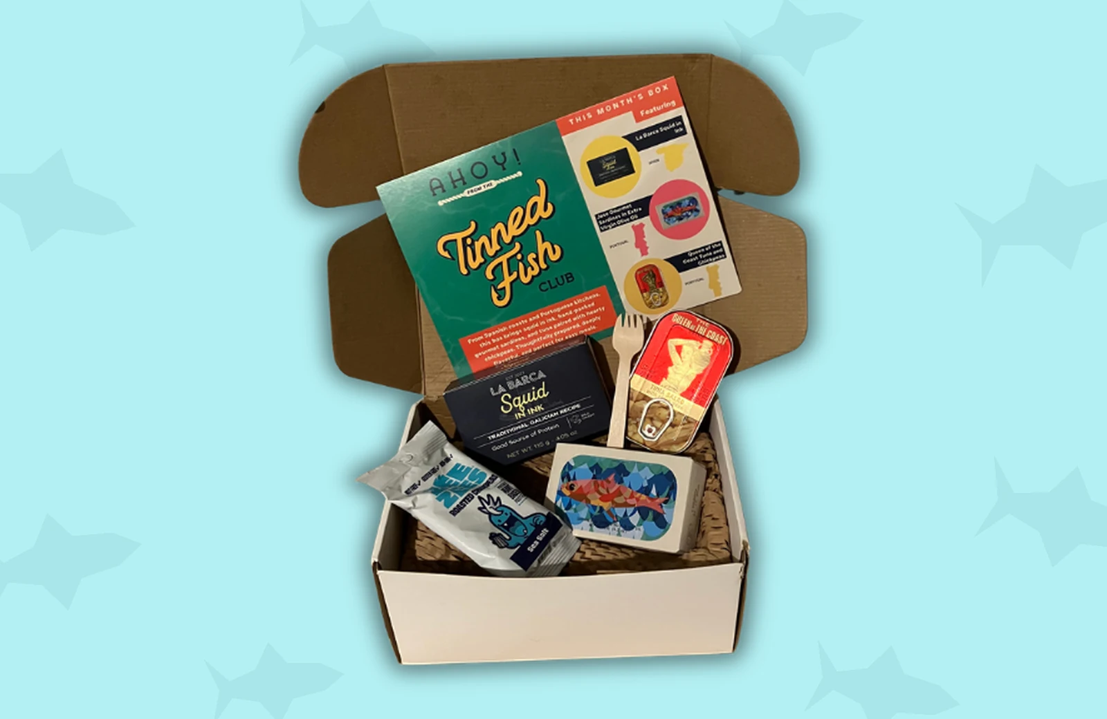 Tinned Fish Club January 2026 box contents