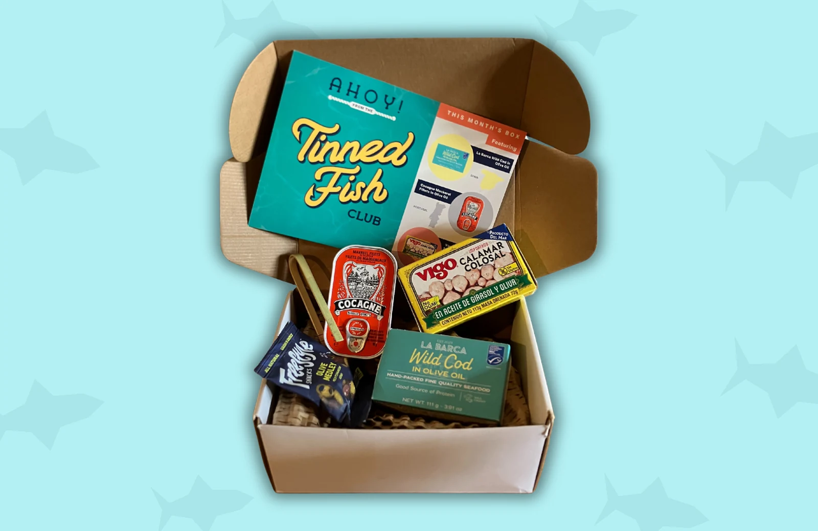 Tinned Fish Club October 2025 box contents