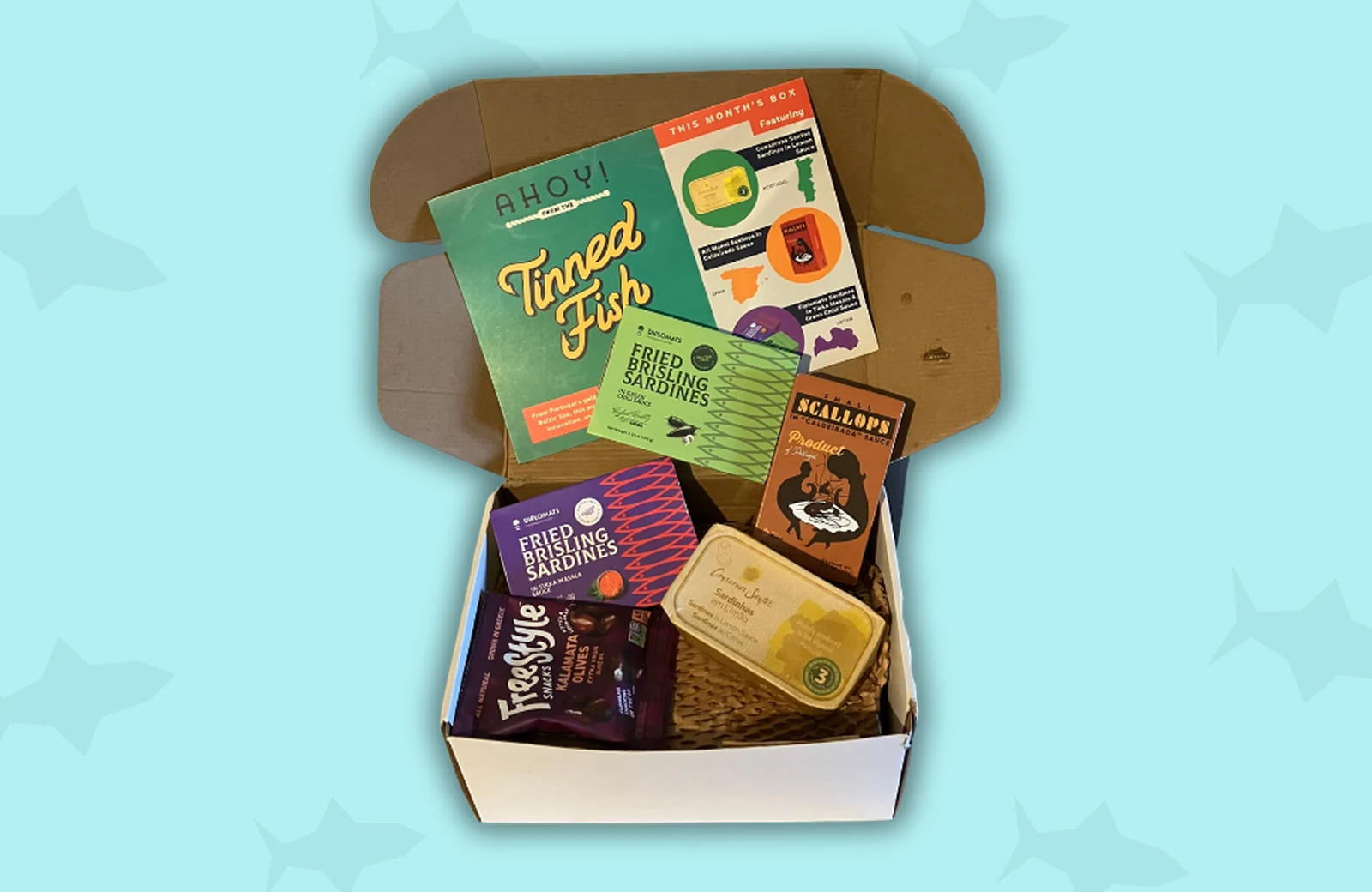 Tinned Fish Club March 2026 box contents
