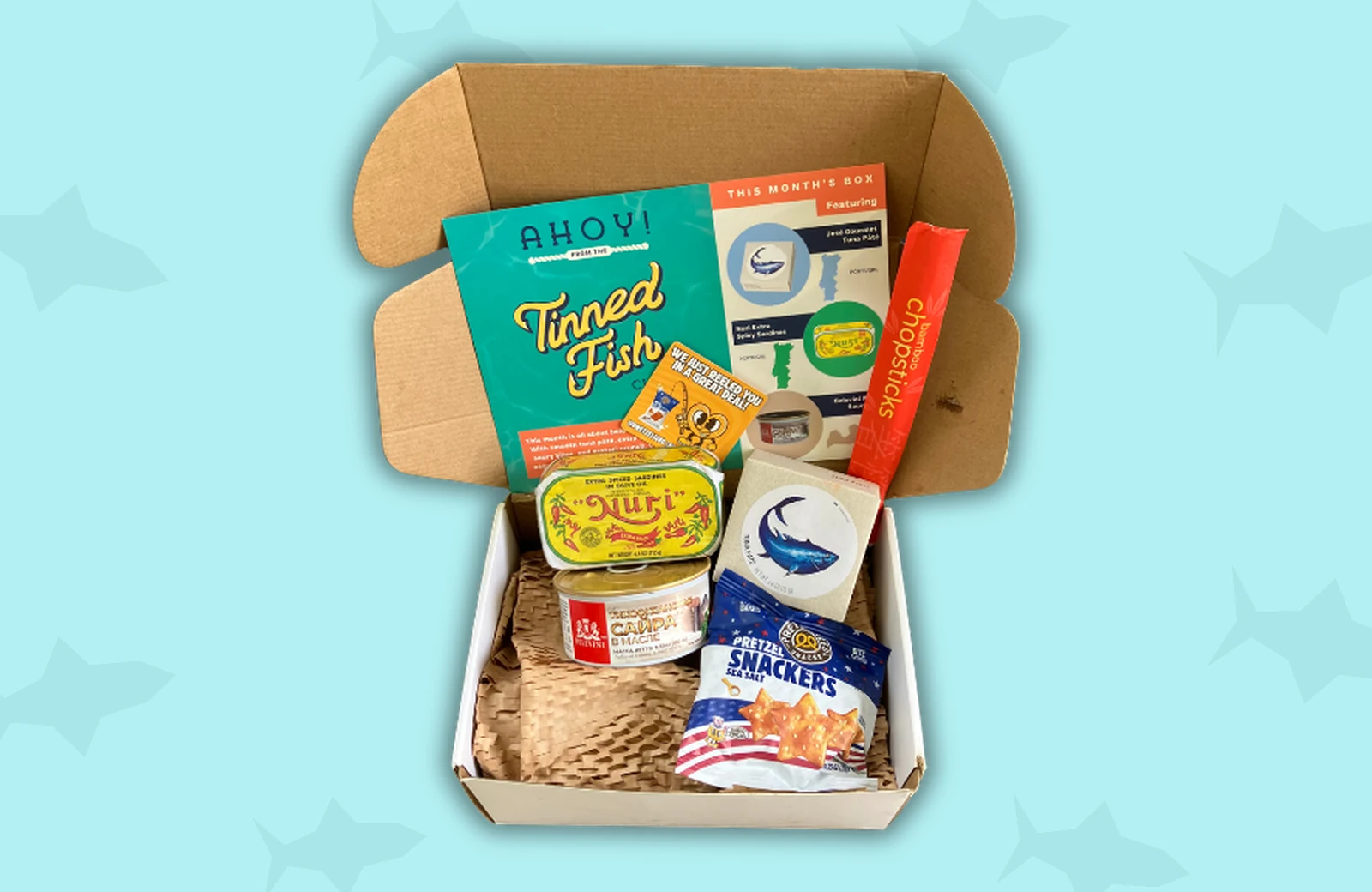 Tinned Fish Club June 2026 box contents