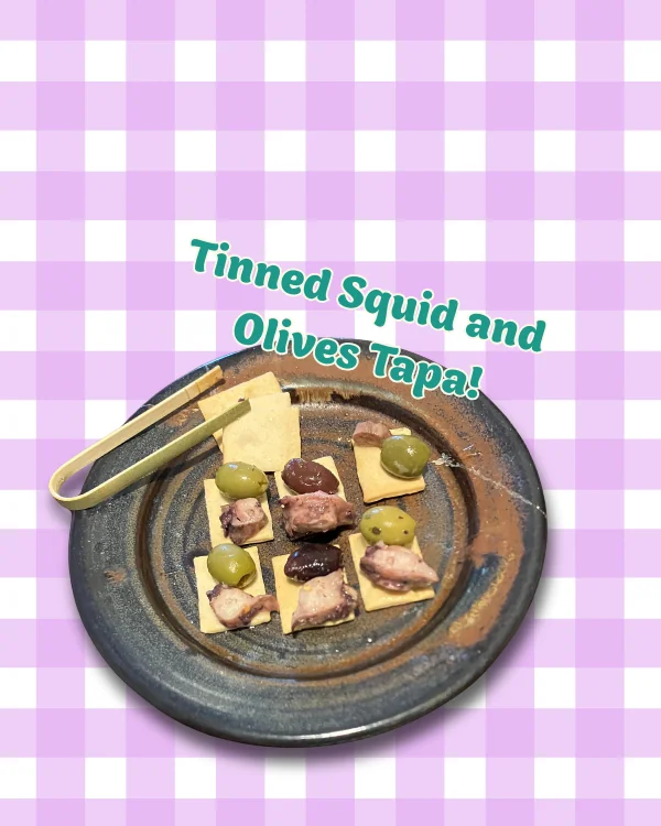 Squid and olive tapas with Vigo Calamar Colosal