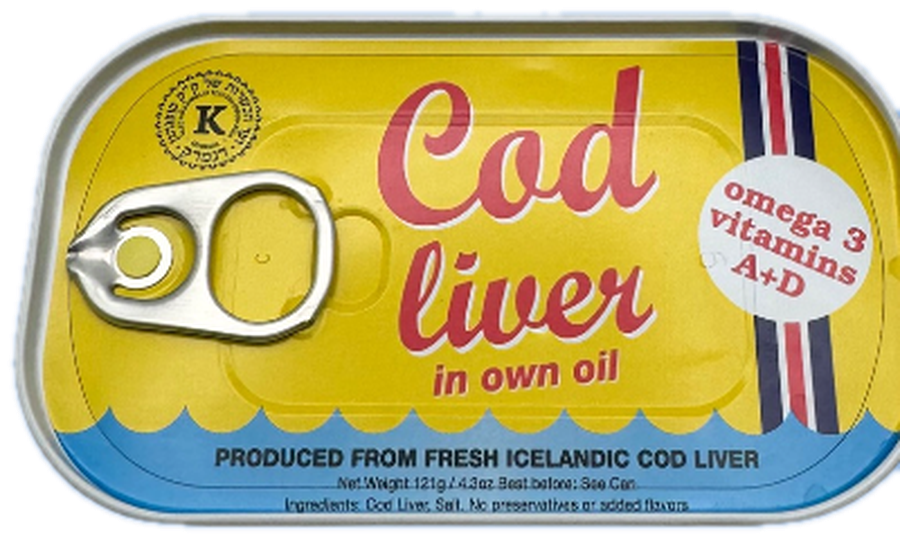 Threeline Cod Liver in Own Oil tin