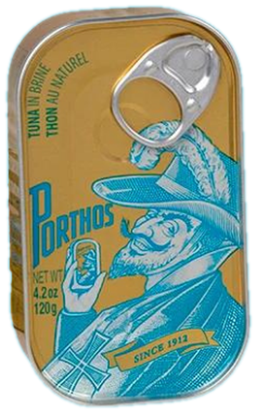 Porthos tuna in brine tin