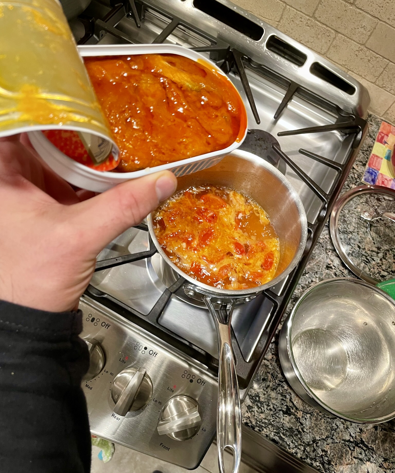 Polish herring tomato fish soup