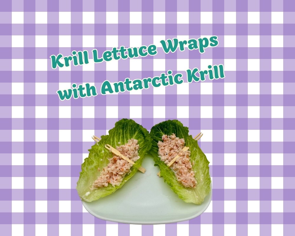 Krill lettuce wraps
