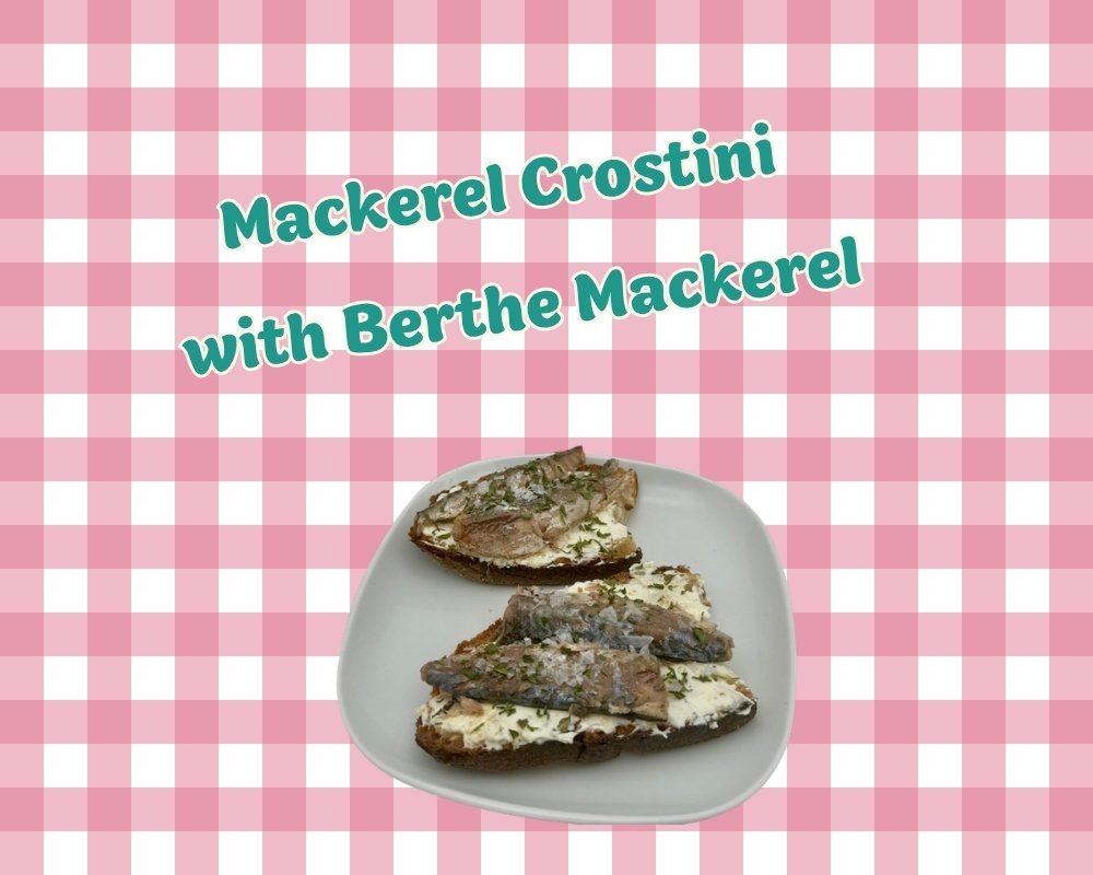 Berthe mackerel crostini with cream cheese