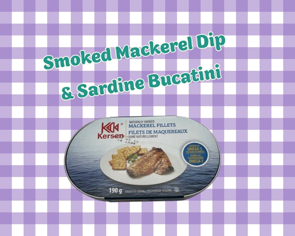Smoked mackerel dip and sardine bucatini