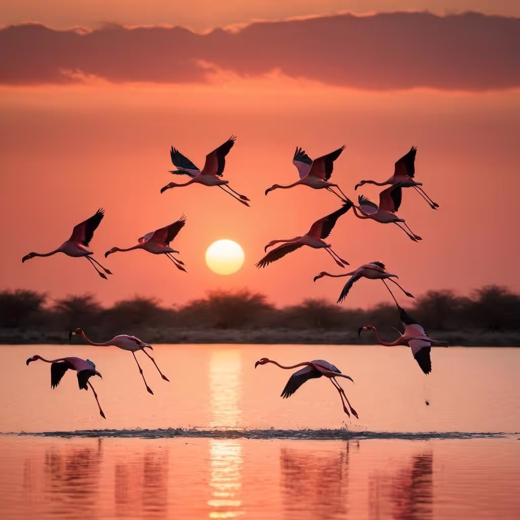Flying Flamingo