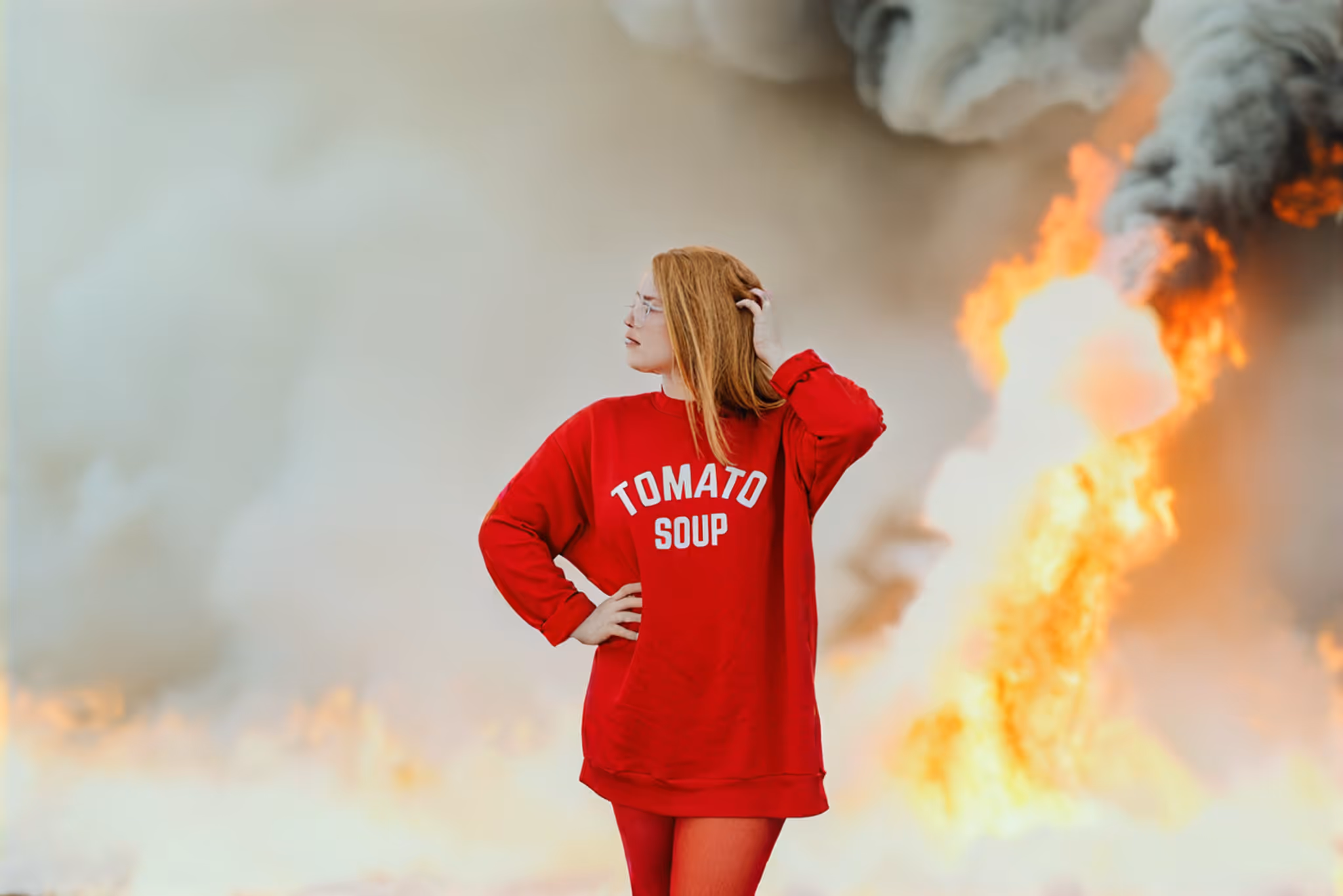 Add Fire Background To Photo