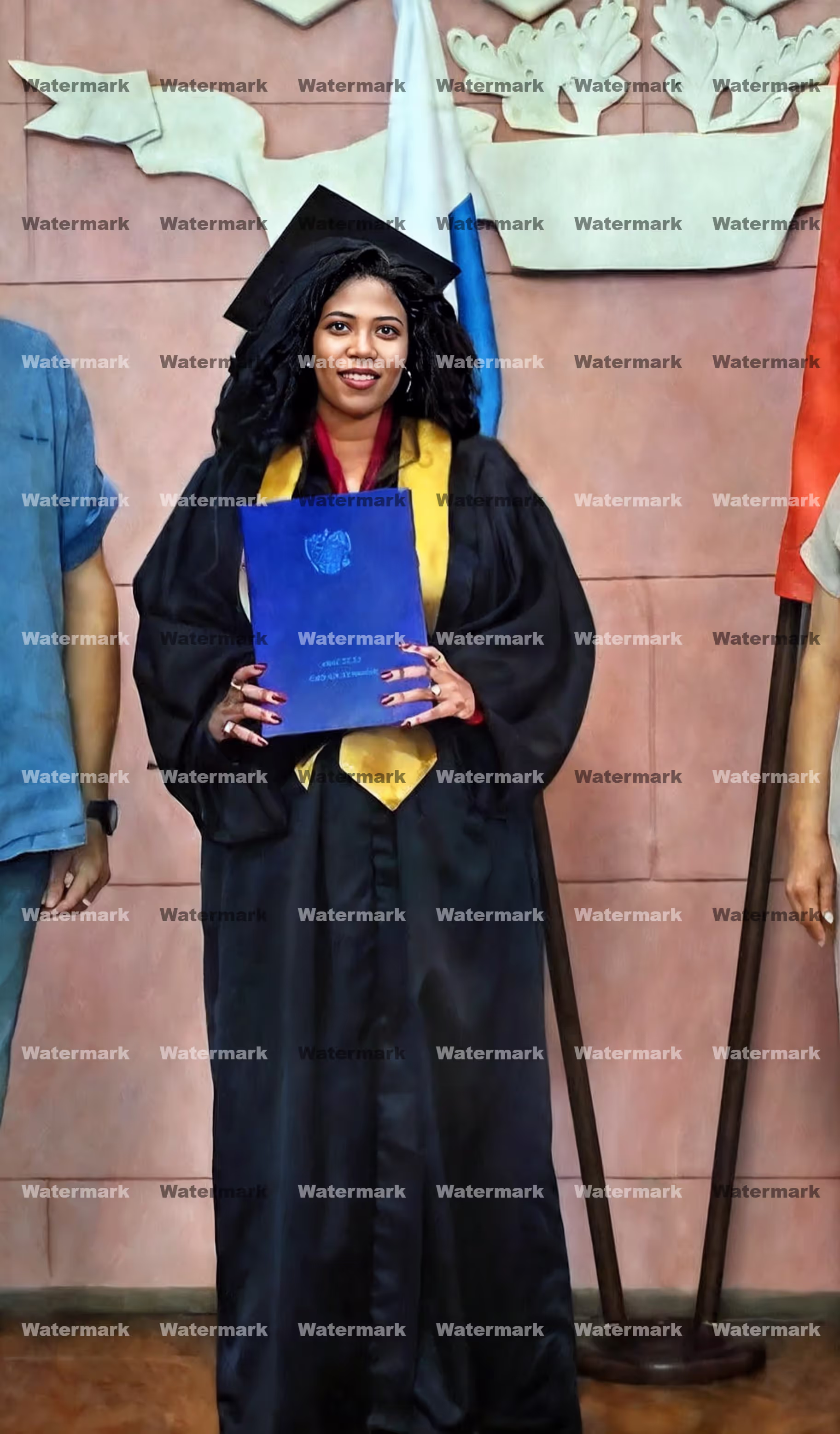 Remover marca d'água da foto da formatura