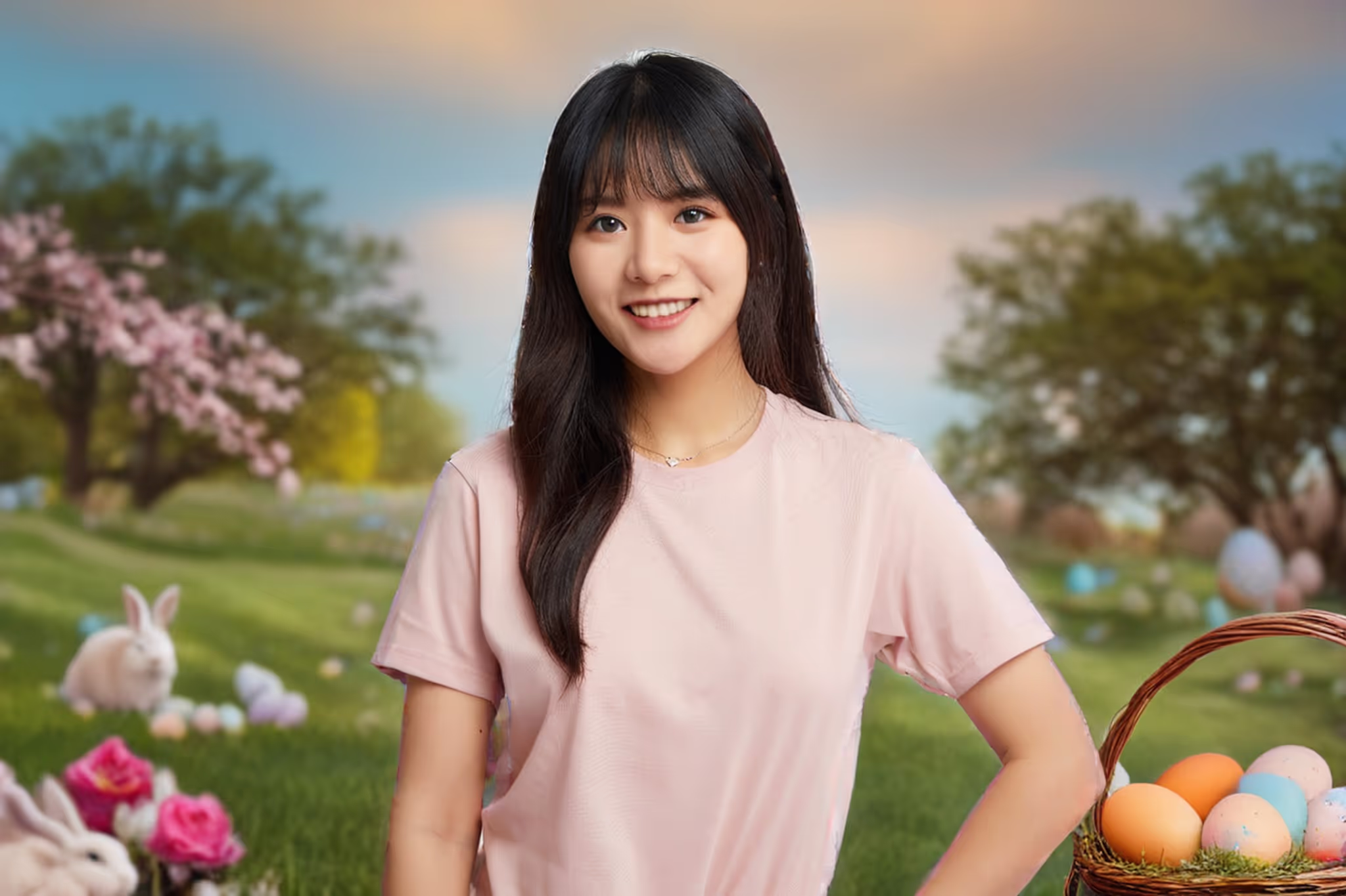 फोटो में ईस्टर पृष्ठभूमि जोड़ें