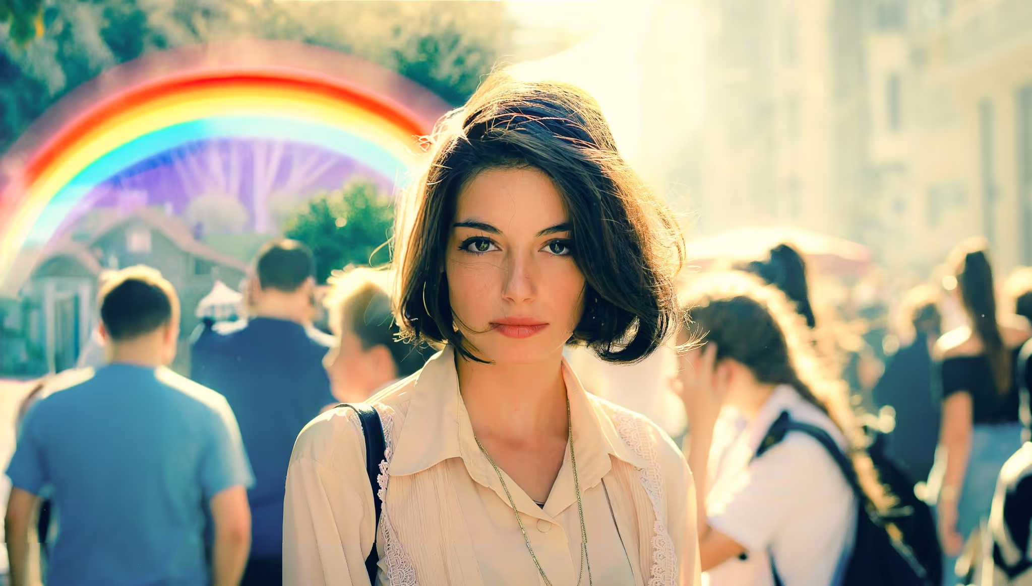 फोटो में इंद्रधनुष जोड़ें