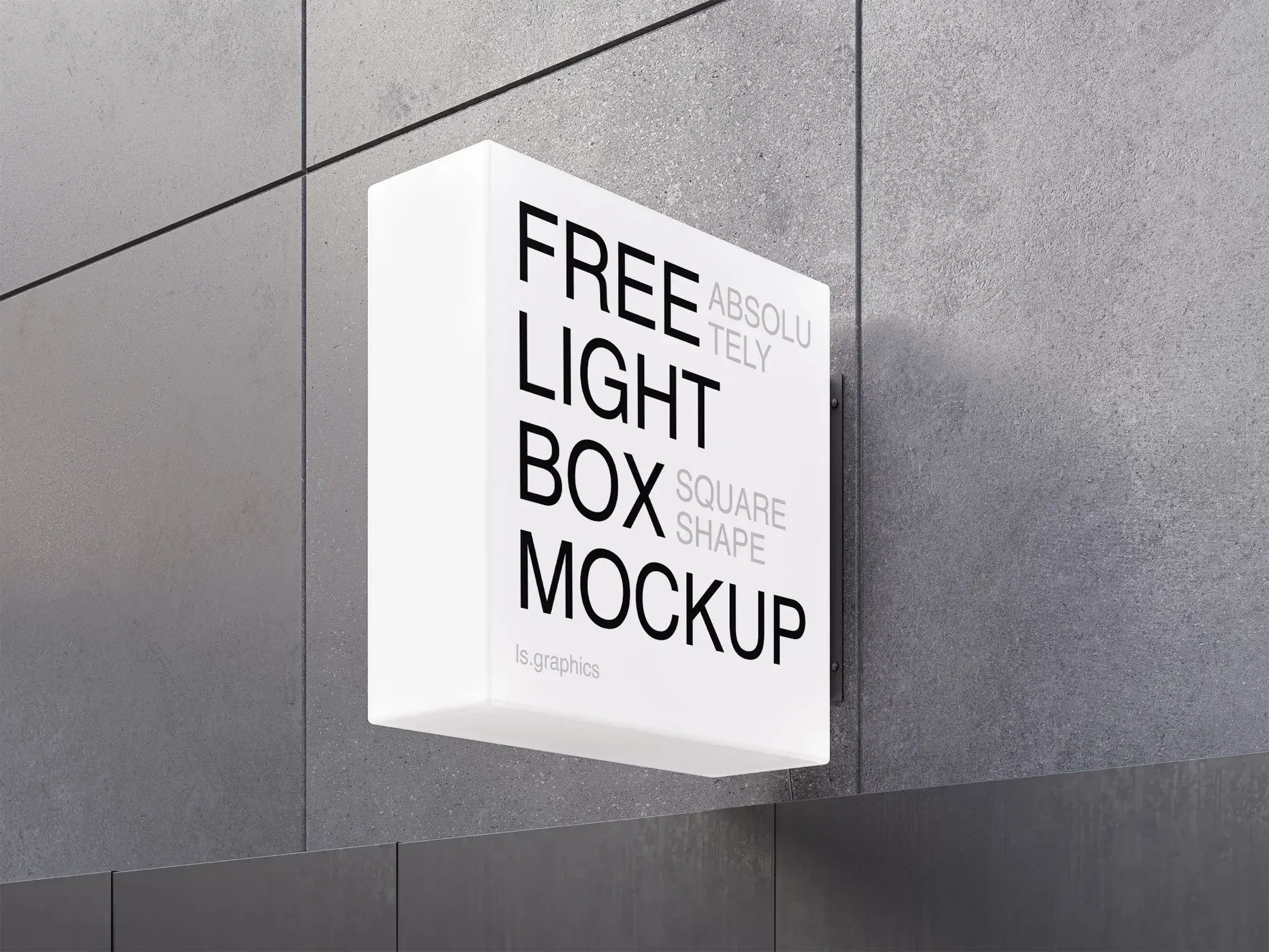 Company sign on a wall.
