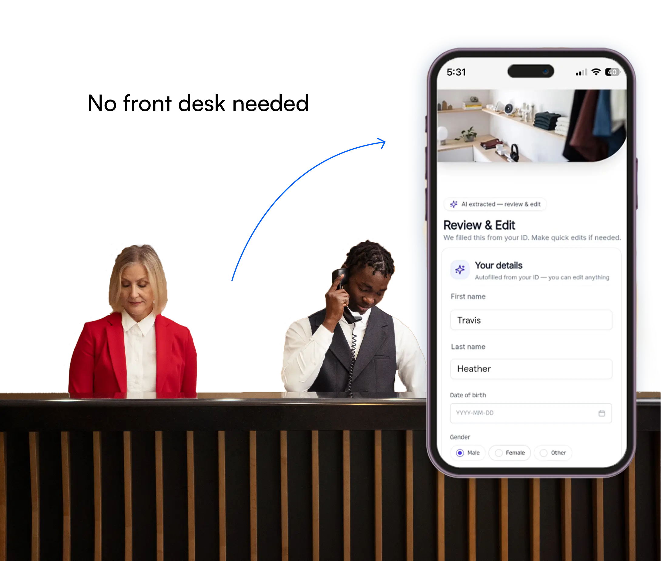 Eliminate Front Desk Queues at your hotel with guestara ai based registration and self self service kiosk