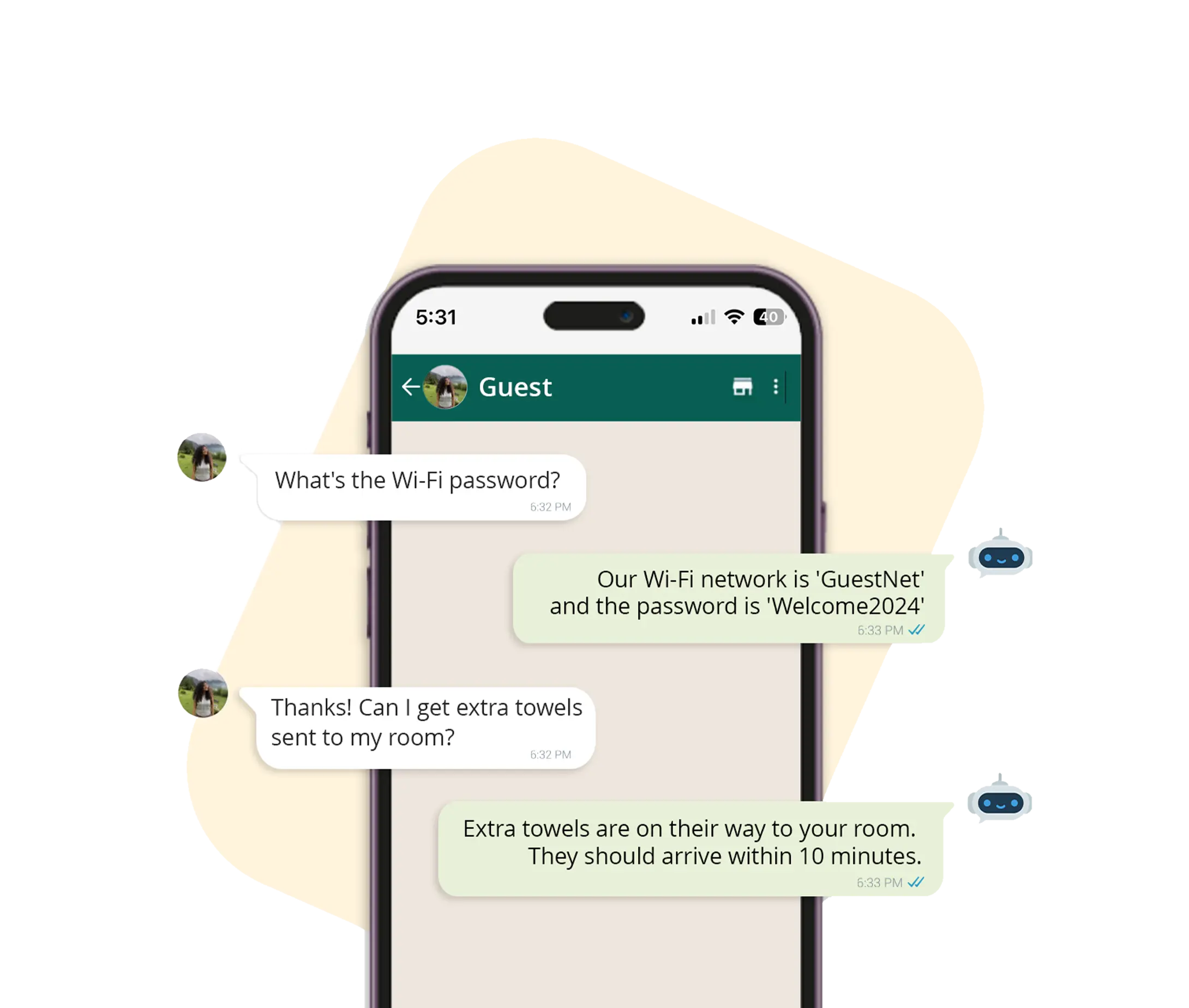 Automated guest messaging for your hotel
