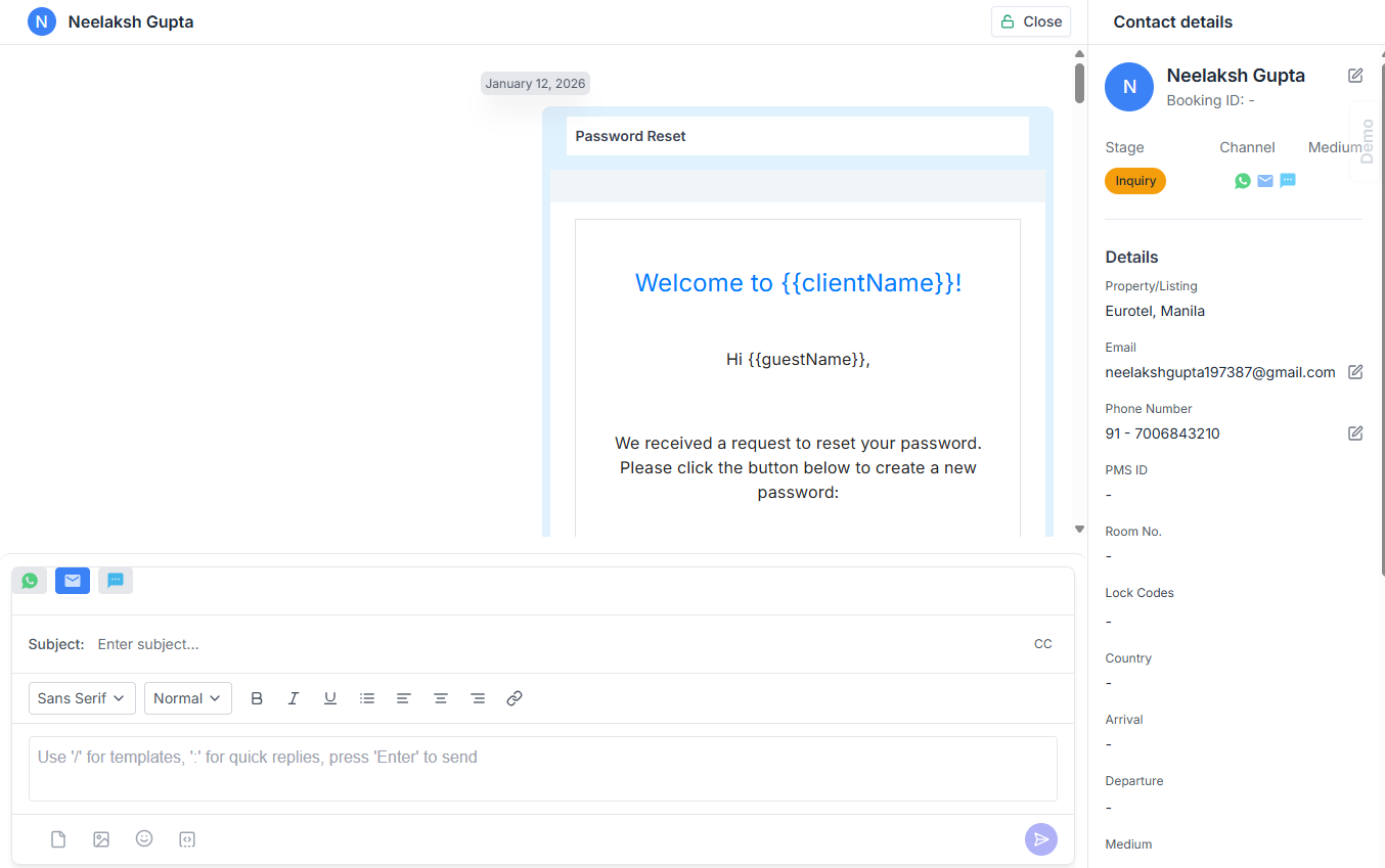 Guestara's Unified Inbox