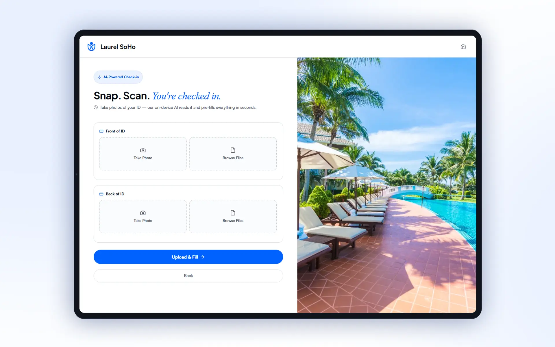 Ai based hotel Checkin