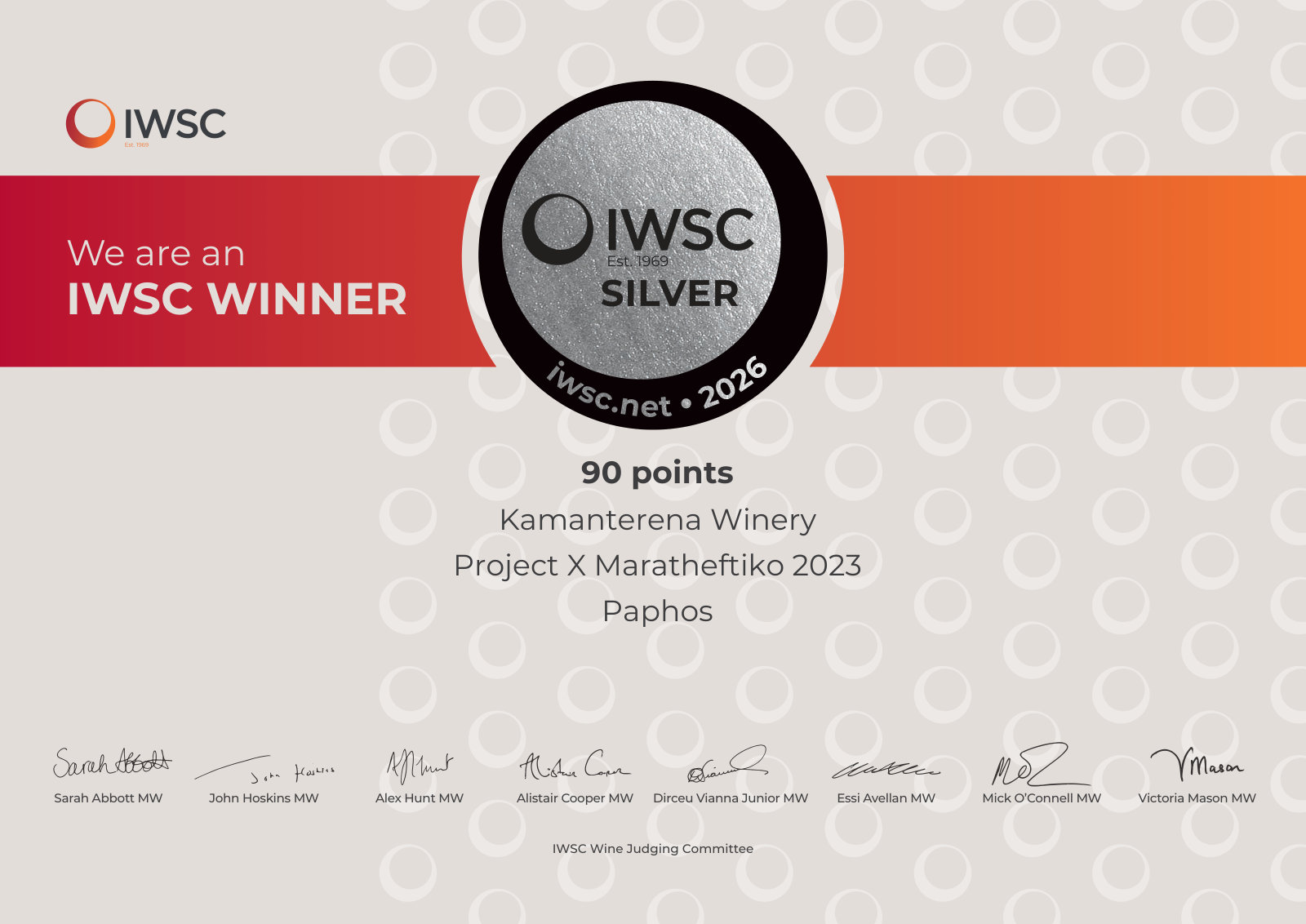 IWSC 2026 — Silver