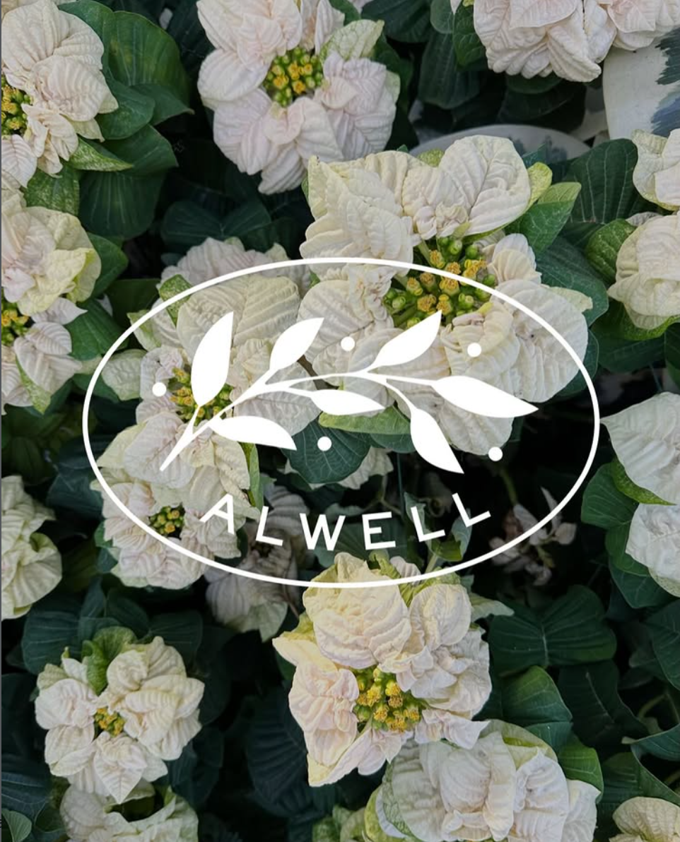 Flowers with an Alwell Logo
