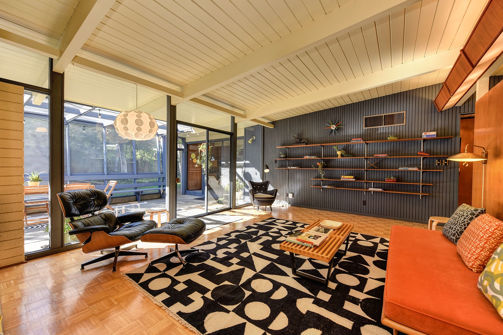 Mid-century modern interior in a Las Vegas home