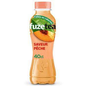 Bouteille Fuze Tea 40 cl servie au restaurant Chikin Bang, boisson glacée au thé pour accompagner les plats coréens.