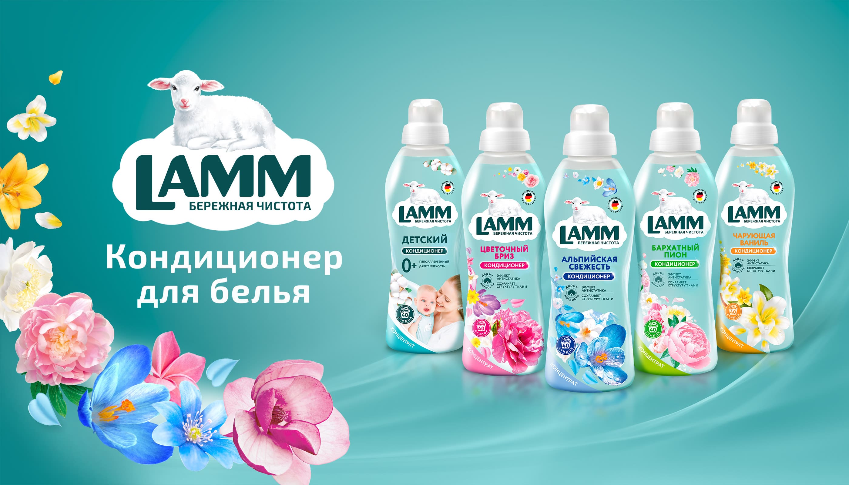 дизайн ключевого рекламного образа для кондиционера LAMM