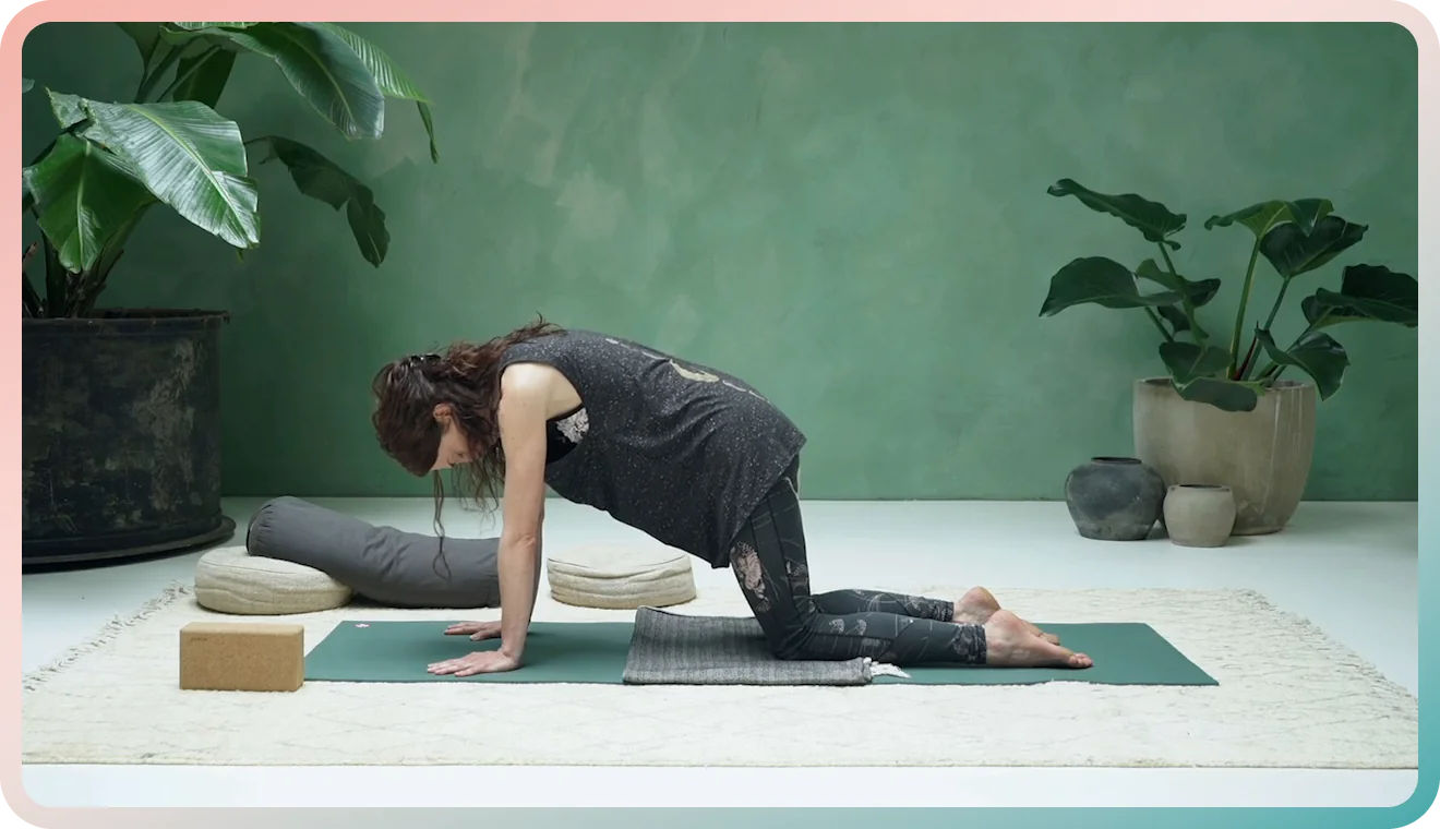 Prenatal yoga class in the pregnancy yoga app