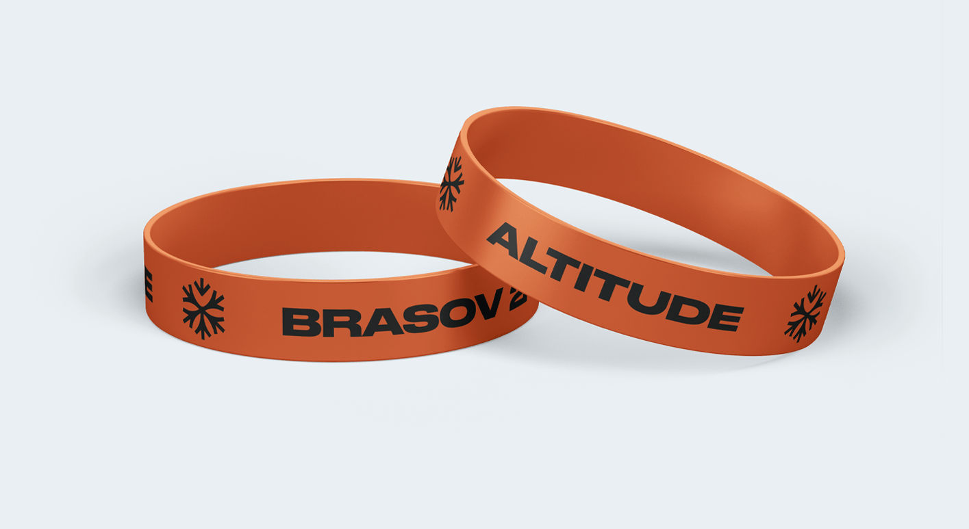 Ski event wristband design