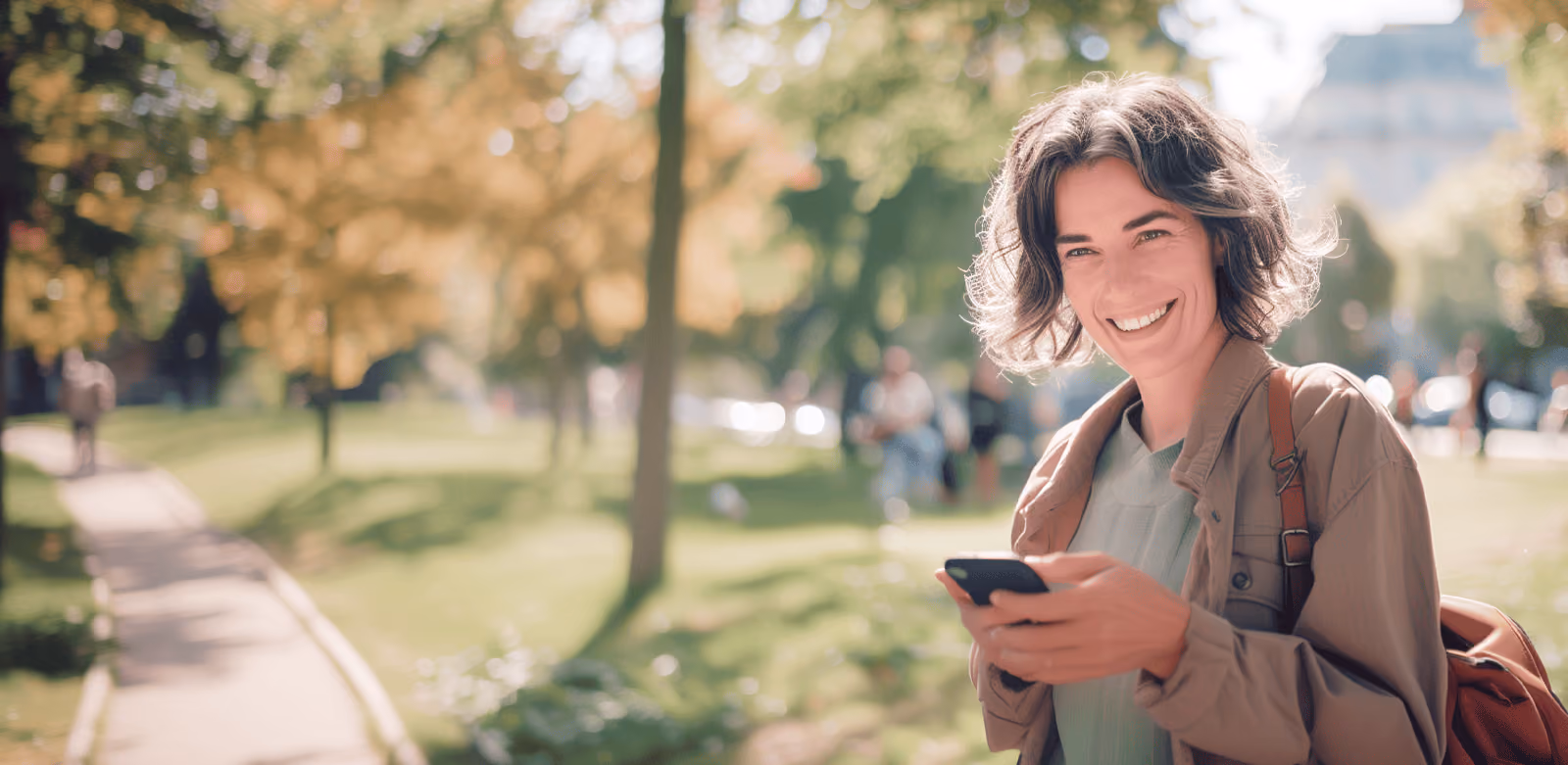 Woman in park
