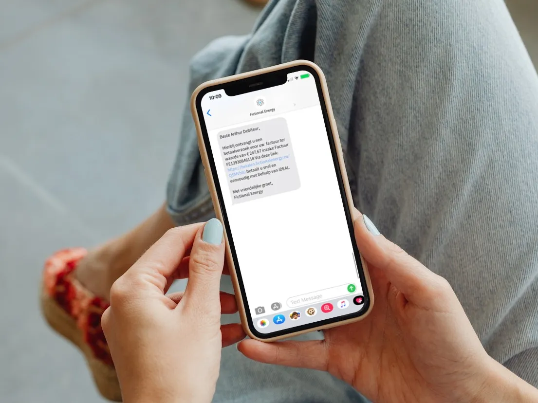 SMS met betaallink